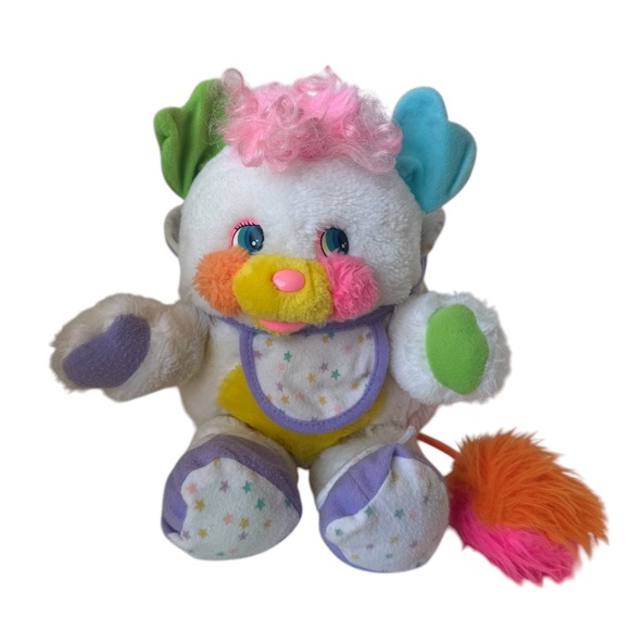 VTG '80s Baby Bibsy Popple with Bottle Rare Plush - Picture 2 of 9